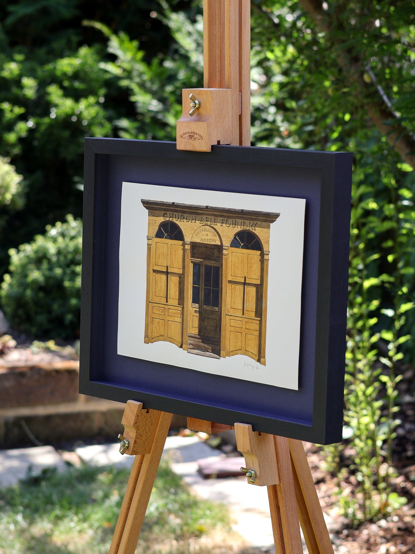 Whitechapel Bell Foundry - Original watercolour painting (framed)