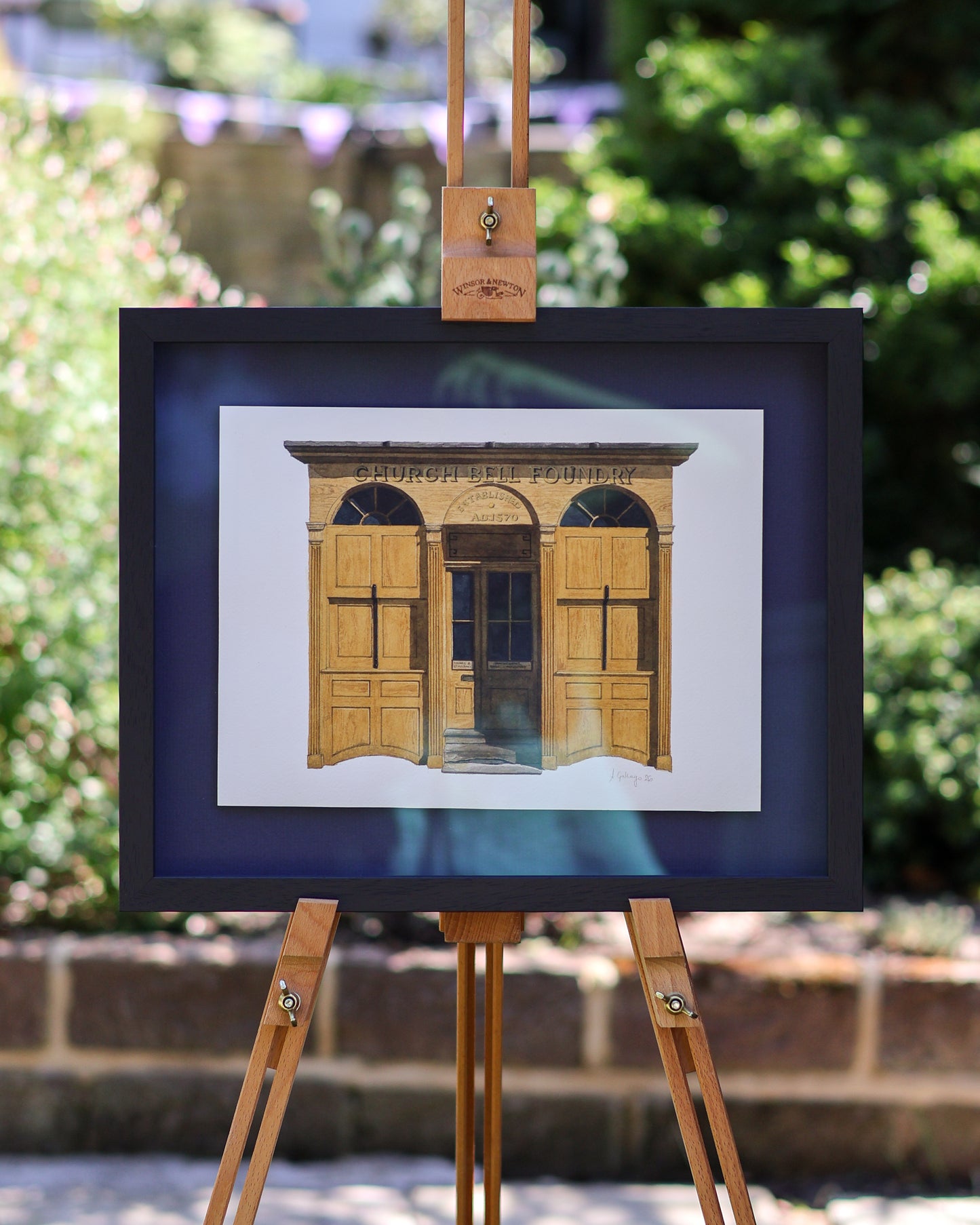Whitechapel Bell Foundry - Original watercolour painting (framed)