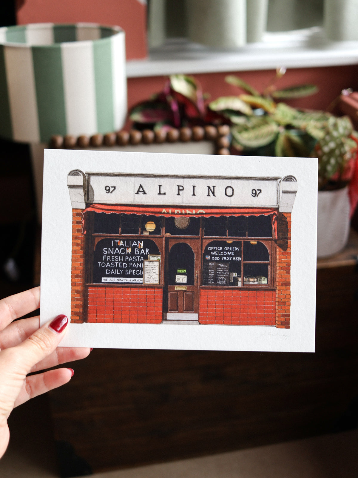 Angel - Alpino Cafe - Giclée Print (unframed)