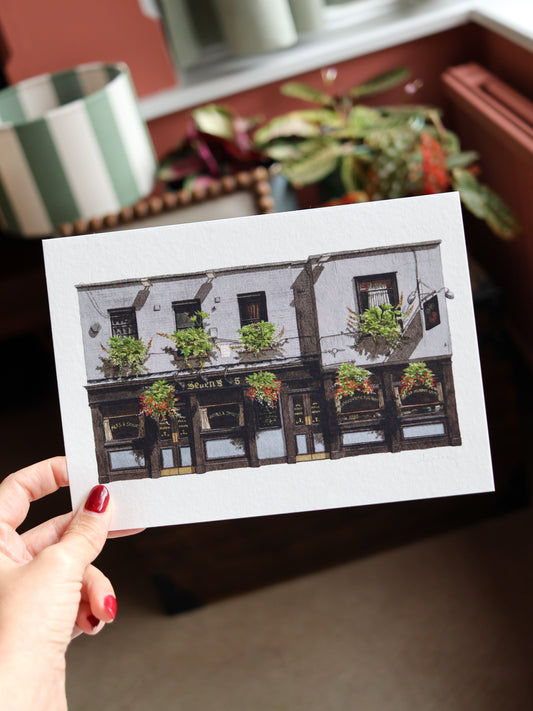 Holborn - The Seven Stars pub - Giclée Print (unframed)