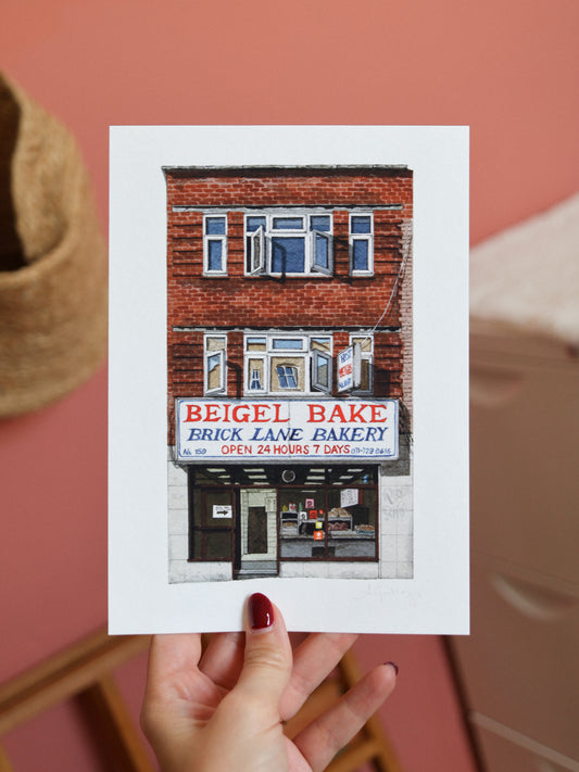 Brick Lane - Beigel Bake - Giclée Print (unframed) - Shoreditch