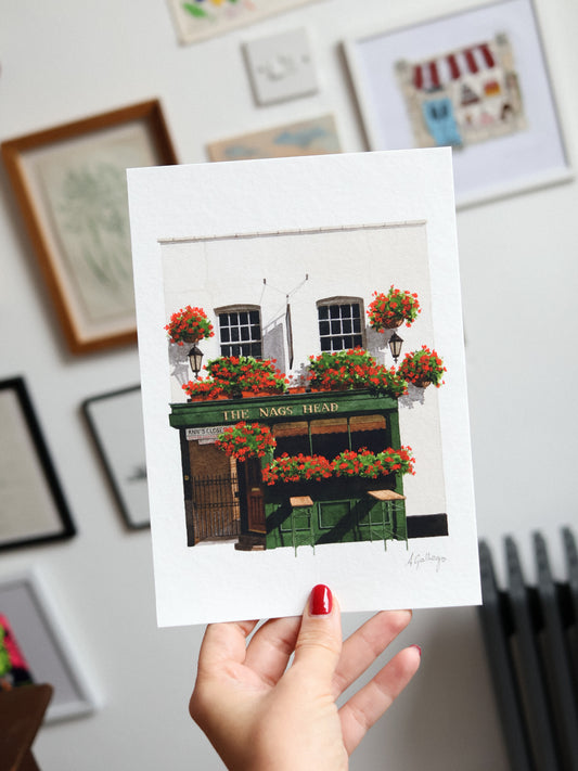 Belgravia - Nag's Head Pub - Giclée Print (unframed)