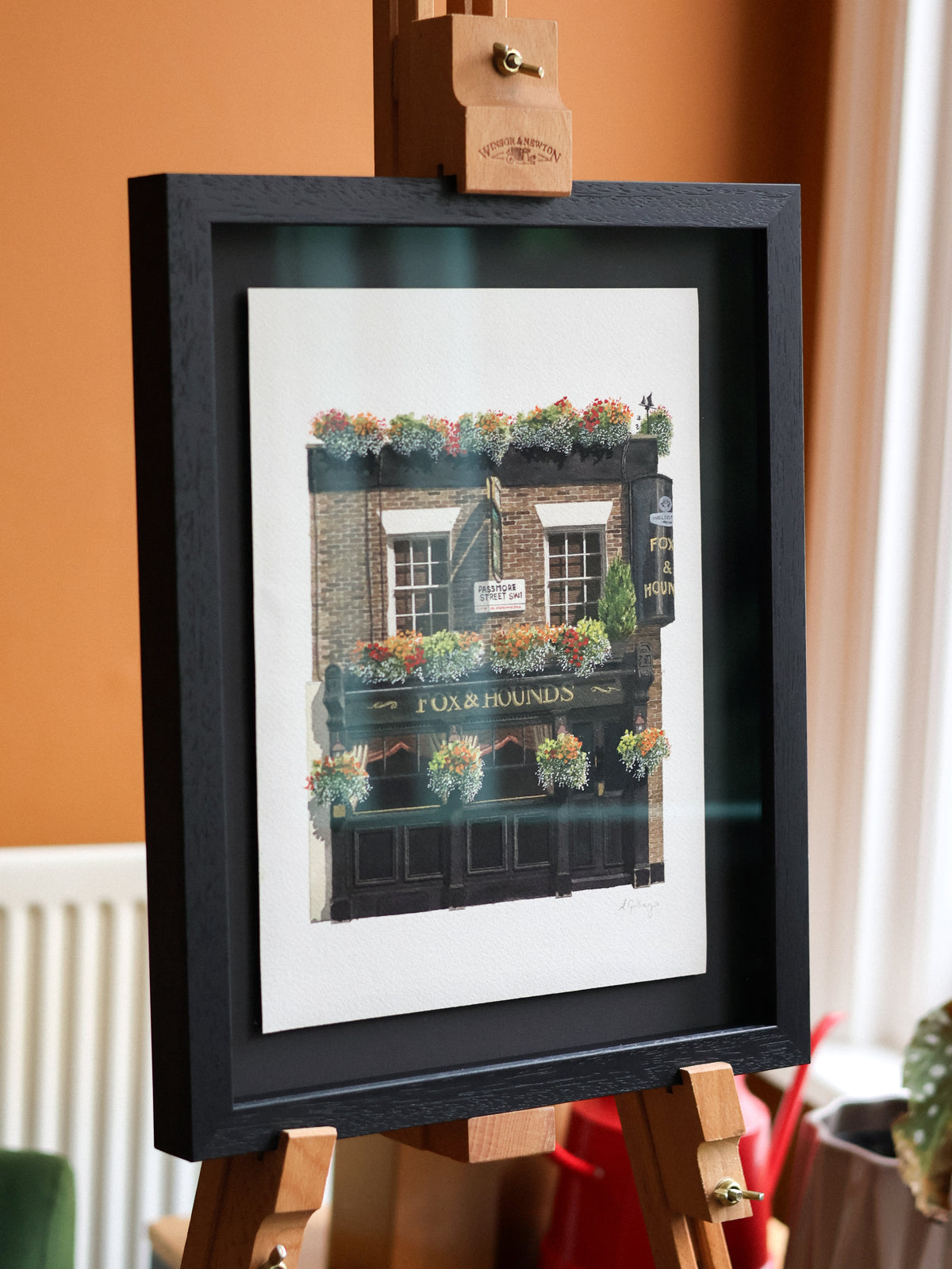 Belgravia - Fox & Hounds - Original watercolour painting (framed)