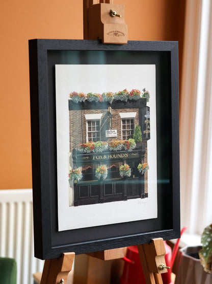 Belgravia - Fox & Hounds - Original watercolour painting (framed)