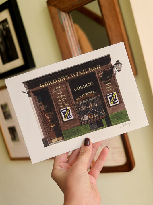 Gordon's Wine Bar London Art - Giclée Print (unframed)