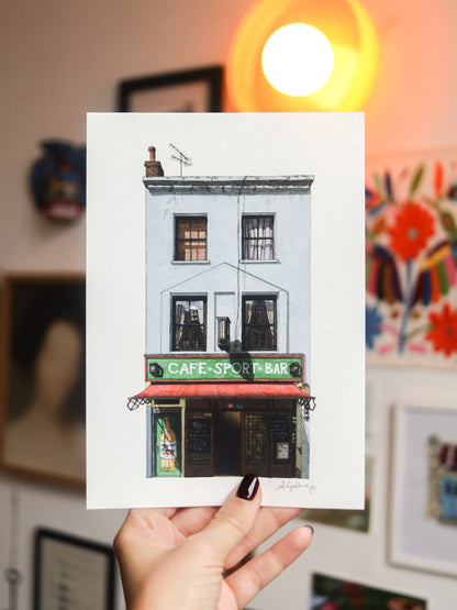 Farringdon - Café Kick - Giclée Print (unframed)