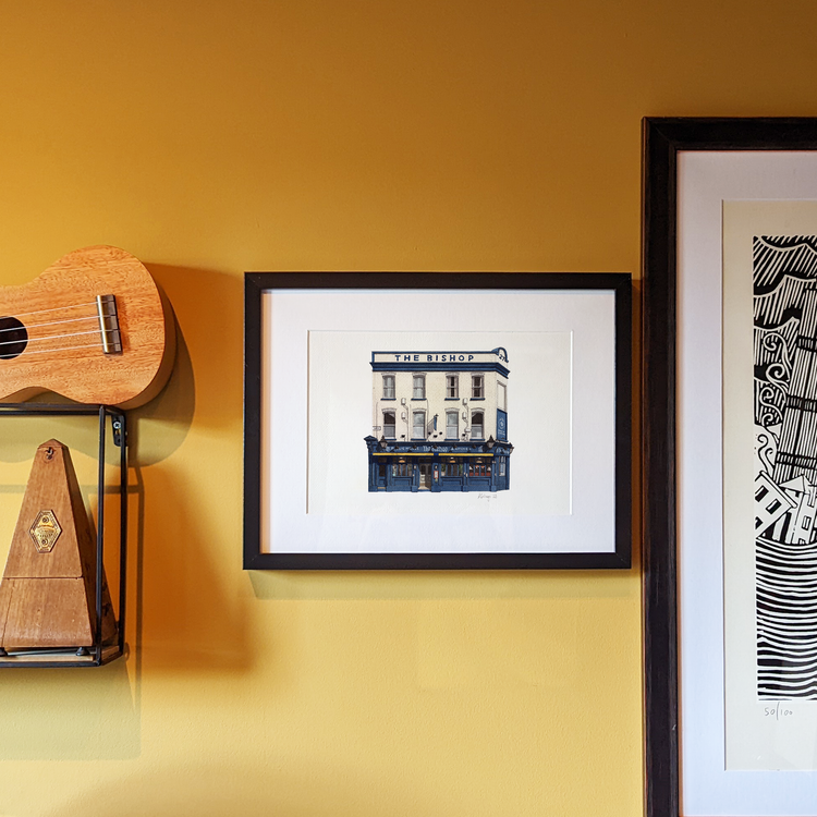 East Dulwich - The Bishop - Original watercolour painting (unframed)