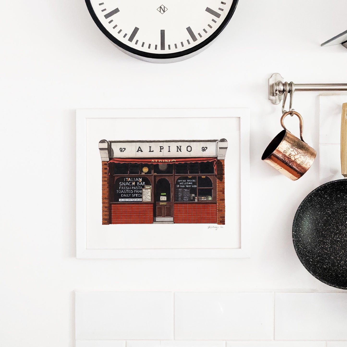 Angel - Alpino Cafe - Giclée Print (unframed)
