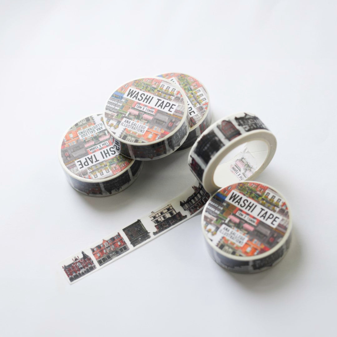 London pubs - Washi tape - 15mm x 10m