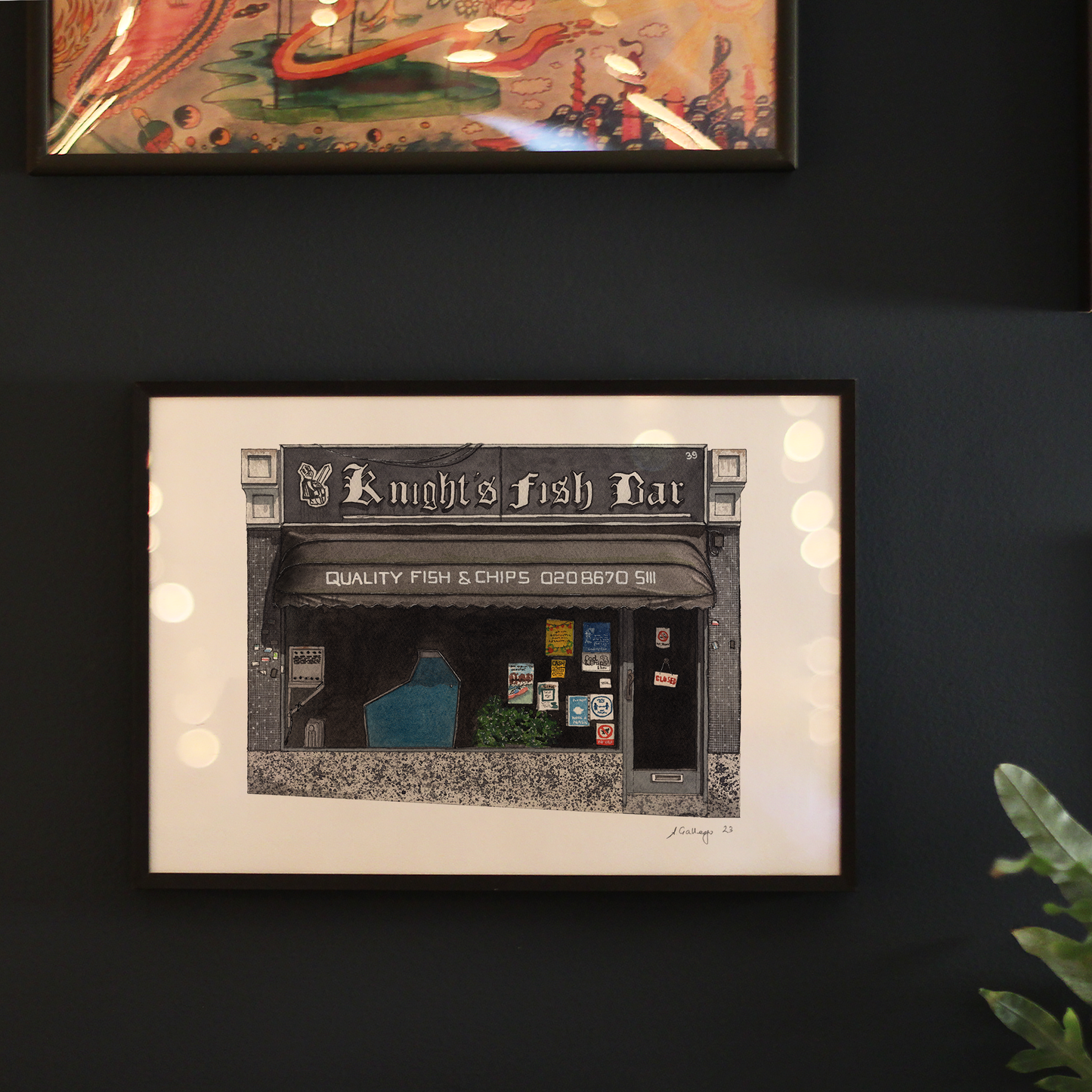 West Norwood - Knight's Fish Bar - Giclée Print (unframed)