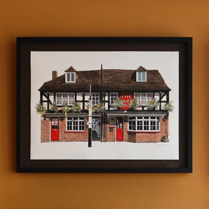 Carshalton - The Hope - Original watercolour painting (framed) (Copy)