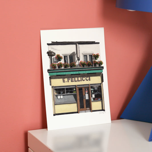 Bethnal Green - E Pellicci Cafe - Giclée Print (unframed)