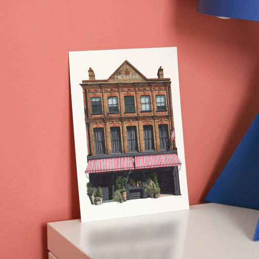 Clapham - The Pig's Head SW4 - Giclée Print (unframed)
