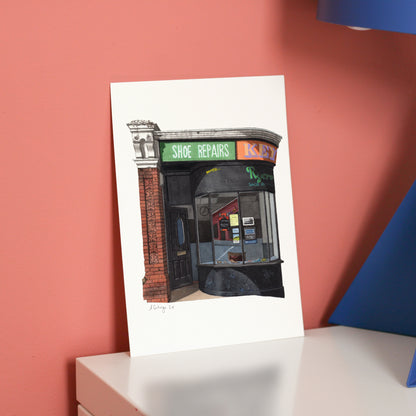 Streatham - Rycroft's - Shore repair shop - Giclée Print (unframed)