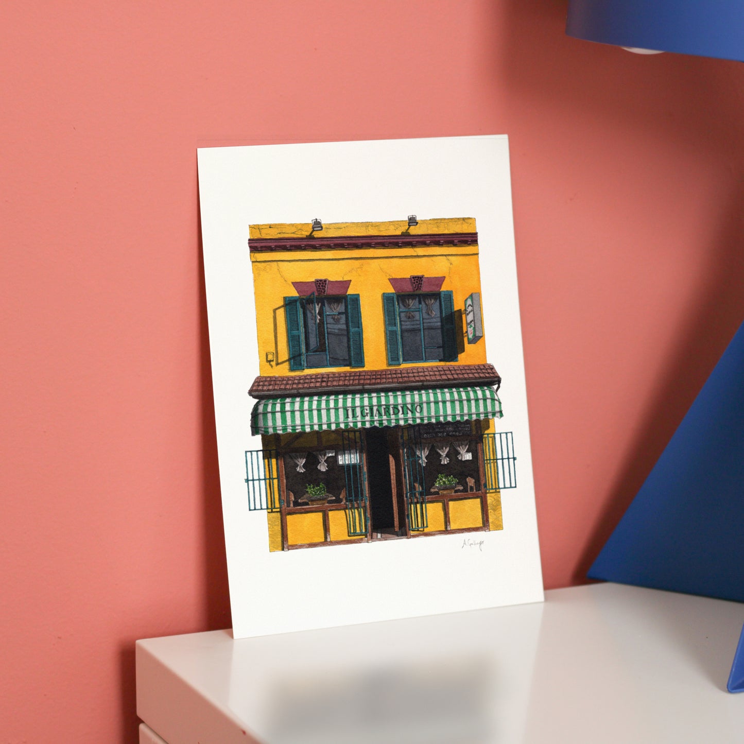Peckham - Il Giardino restaurant - Giclée Print (unframed)