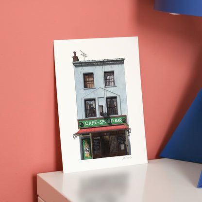 Farringdon - Café Kick - Giclée Print (unframed)