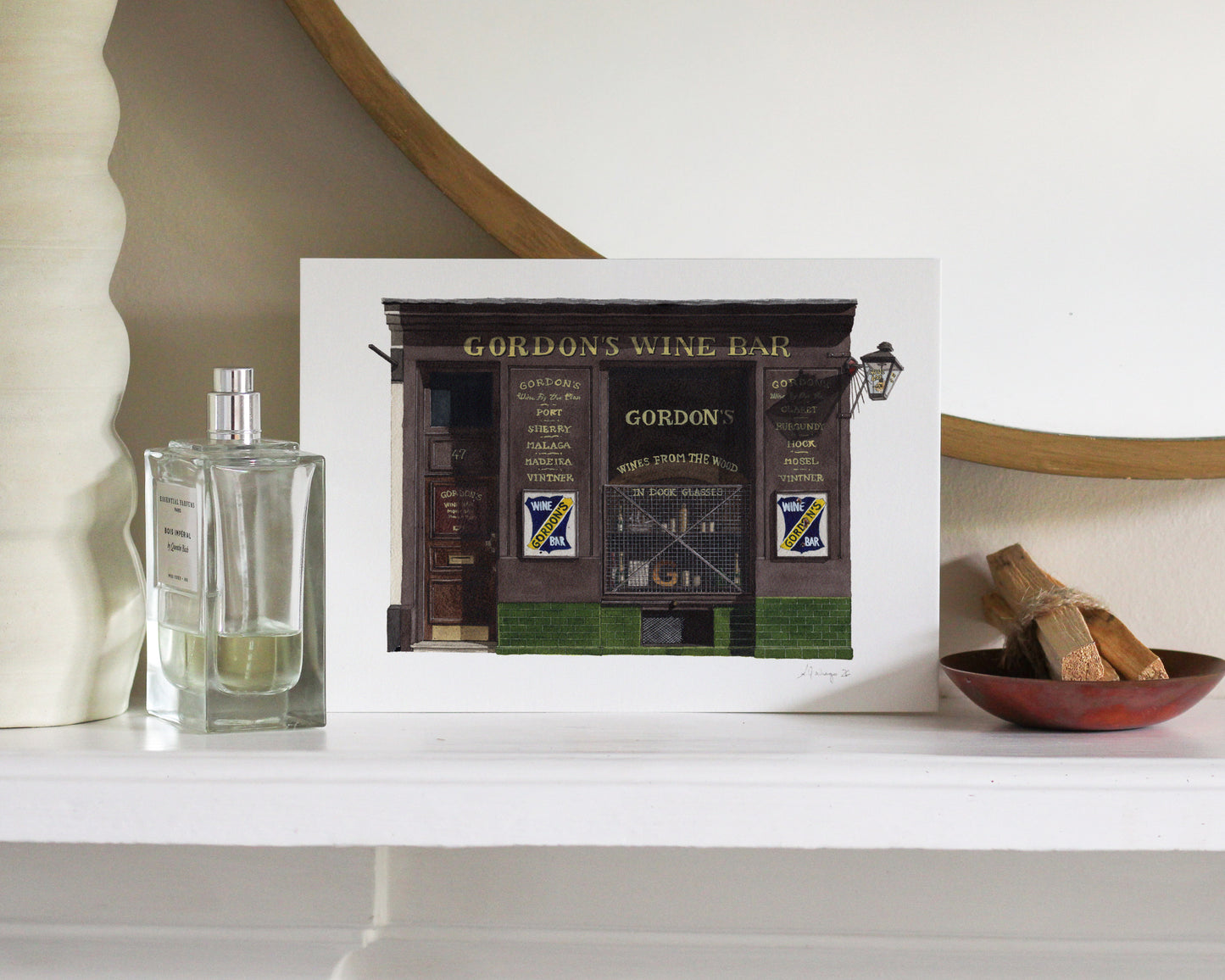 Gordon's Wine Bar London Art - Giclée Print (unframed)