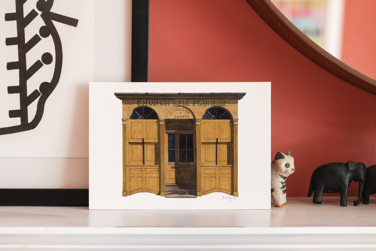 Whitechapel Church Bell Foundry - Giclée Print (unframed) - East London