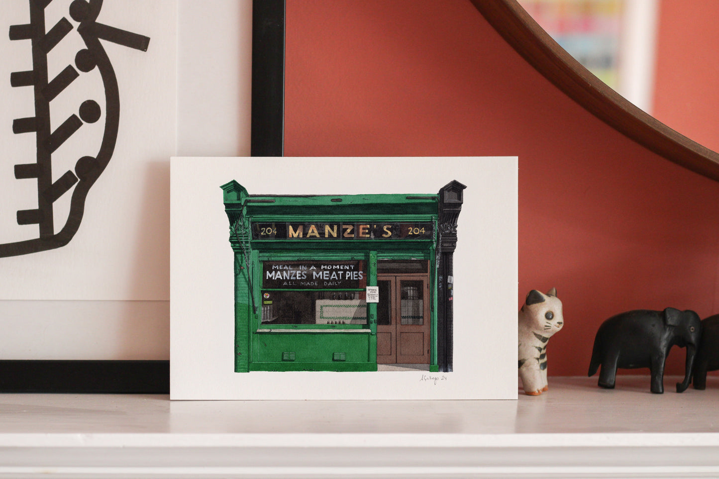 Deptford - Manze's - Pie & Mash shop - Giclée Print (unframed)