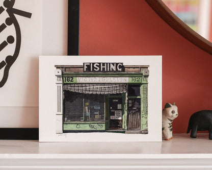 Gospel Oak - Sharp's Fishing Tackle shop - Giclée Print (unframed) - Hampstead