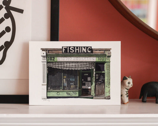 Gospel Oak - Sharp's Fishing Tackle shop - Giclée Print (unframed) - Hampstead