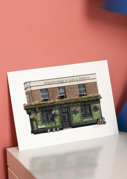 Greenwich - The Pelton Arms pub - Giclée Print (unframed)