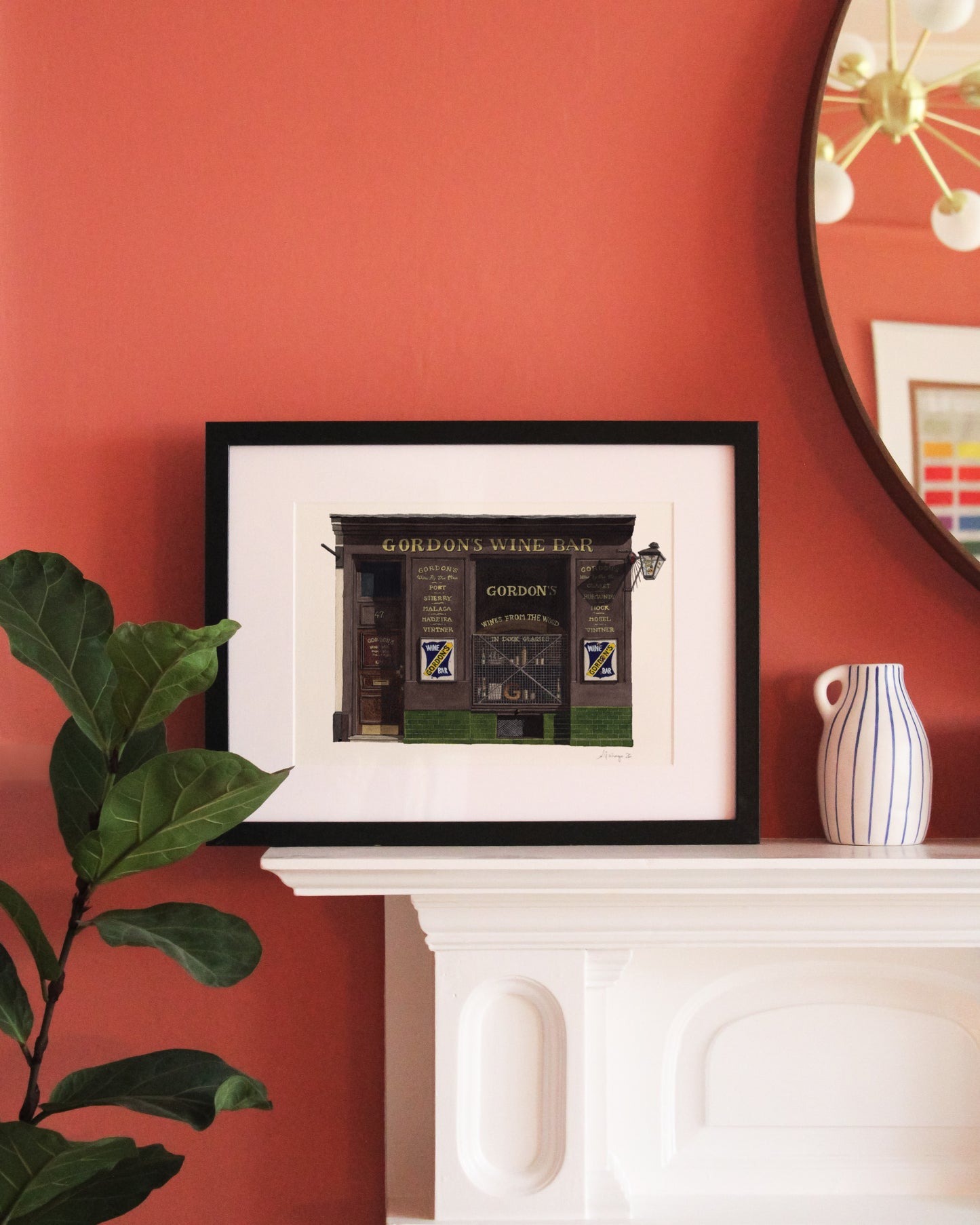 Gordon's Wine Bar London Art - Giclée Print (unframed)