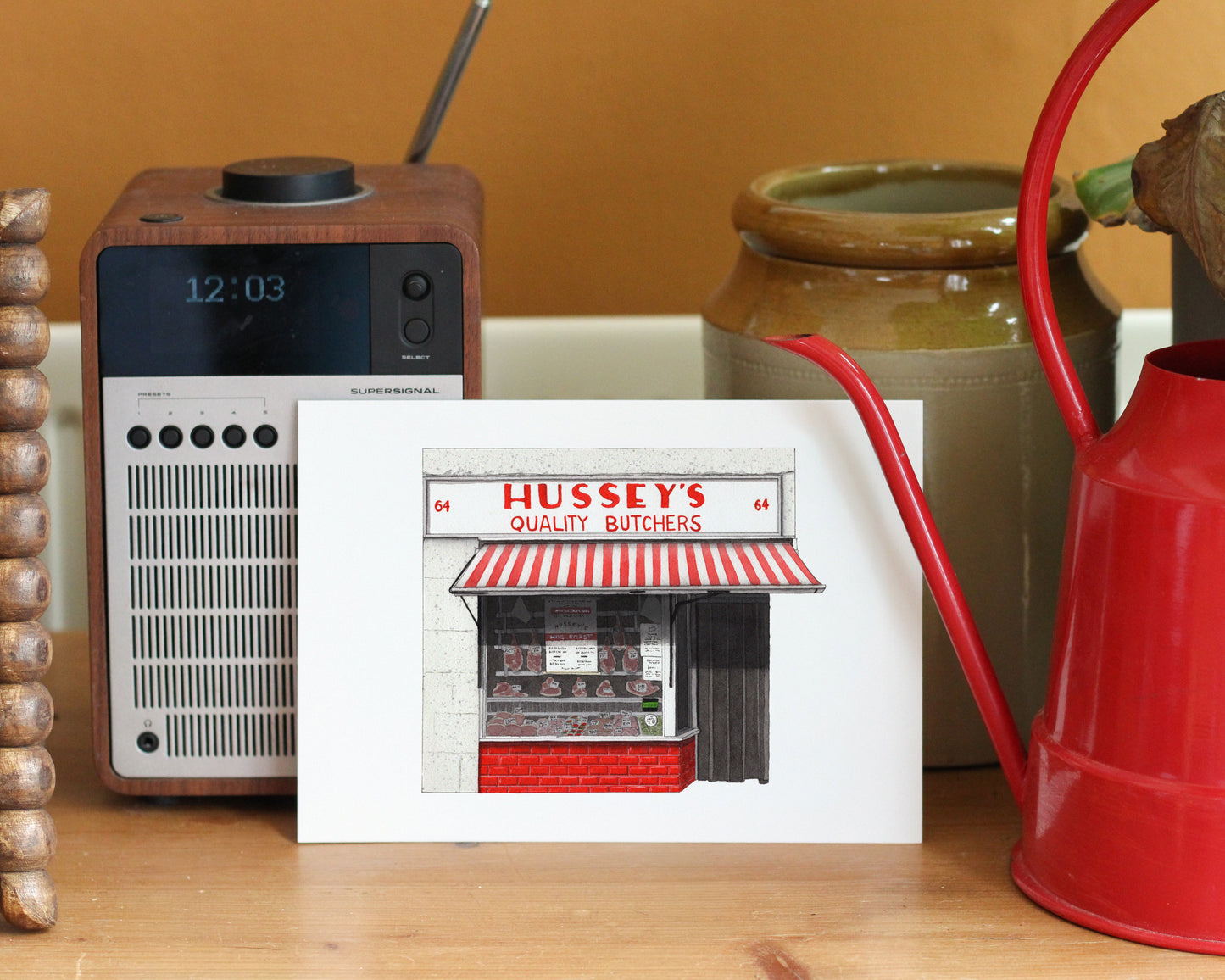Wapping - Hussey's Quality Butchers - Giclée Print (unframed)