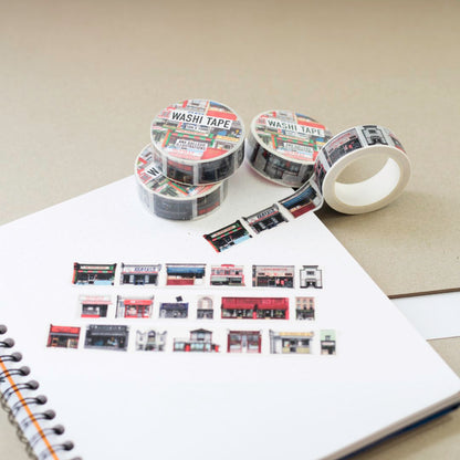 London Shop Fronts - Washi tape - 15mm x 10m
