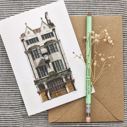 Central - Cittie of Yorke WC1V - Greeting card with envelope