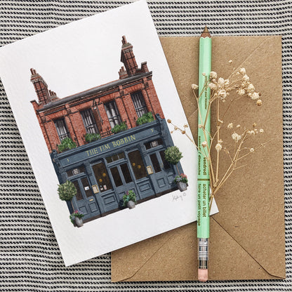 Clapham - The Tim Bobbin SW4 - Greeting card with envelope