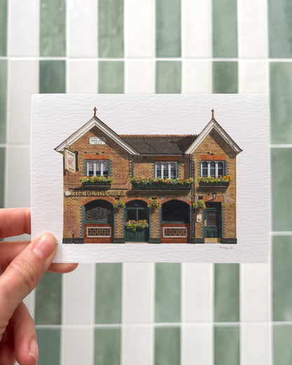 Balham - The Nightingale - Greeting card with envelope