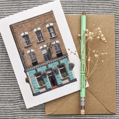 Kentish Town - The Pineapple pub - Greeting card with envelope