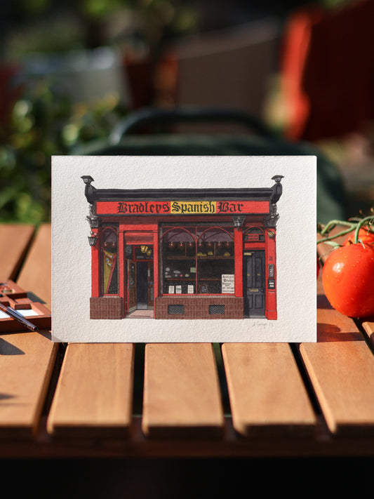 Soho - Bradley's Spanish Bar - Giclée Print (unframed)