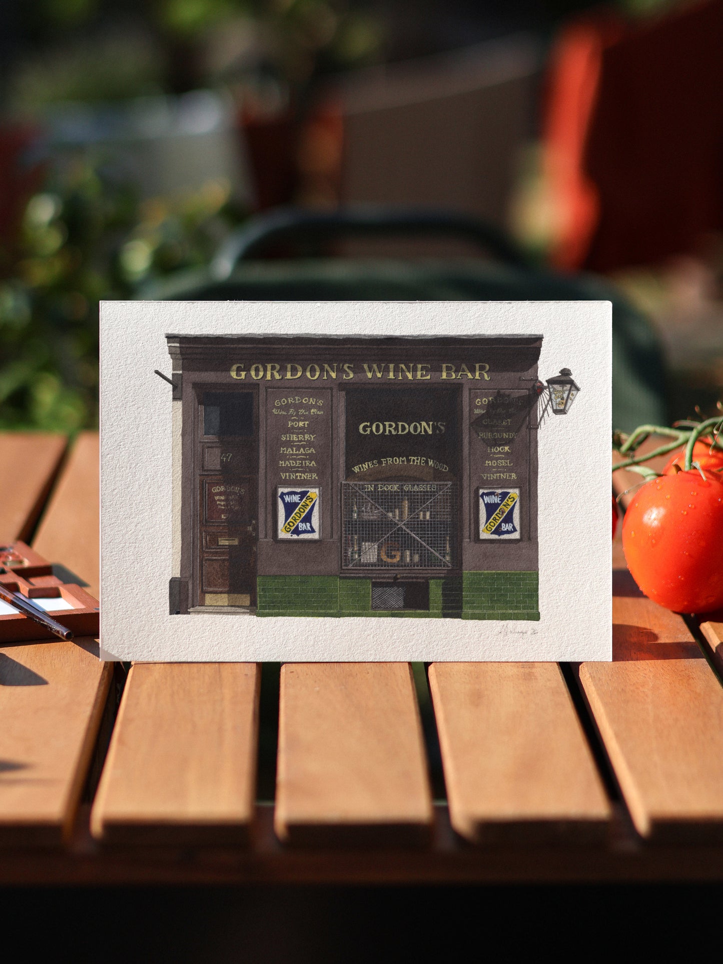 Gordon's Wine Bar London Art - Giclée Print (unframed)
