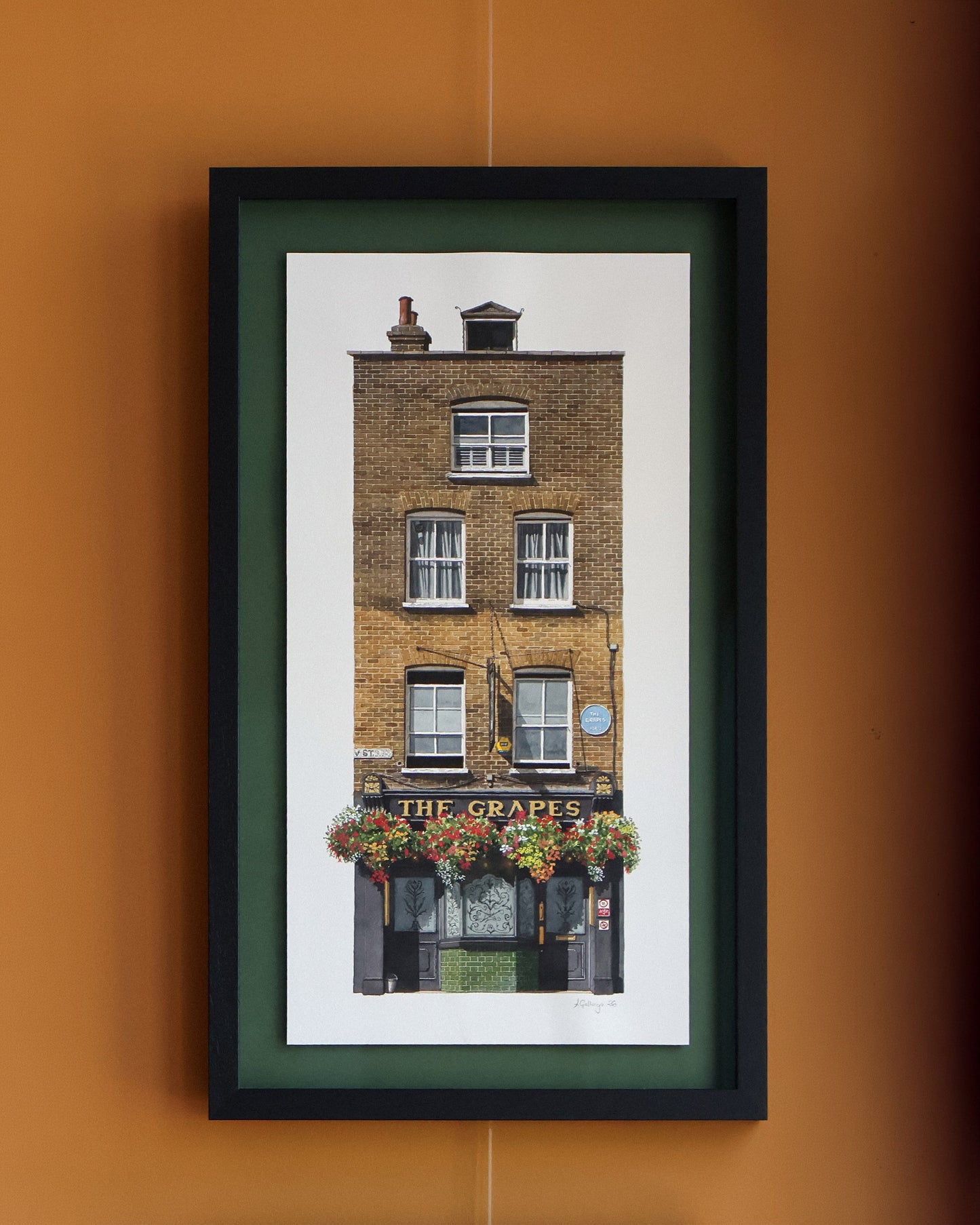 Limehouse - The Grapes - Original watercolour painting (framed)