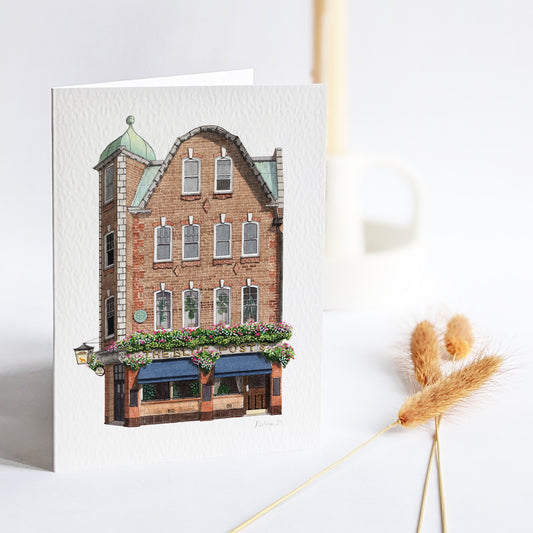 Soho - The Blue Posts - Greeting card with envelope