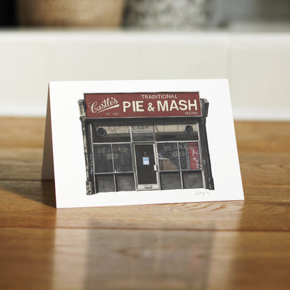 Camden - Castle's Pie & Mash Shop - Greeting card with envelope