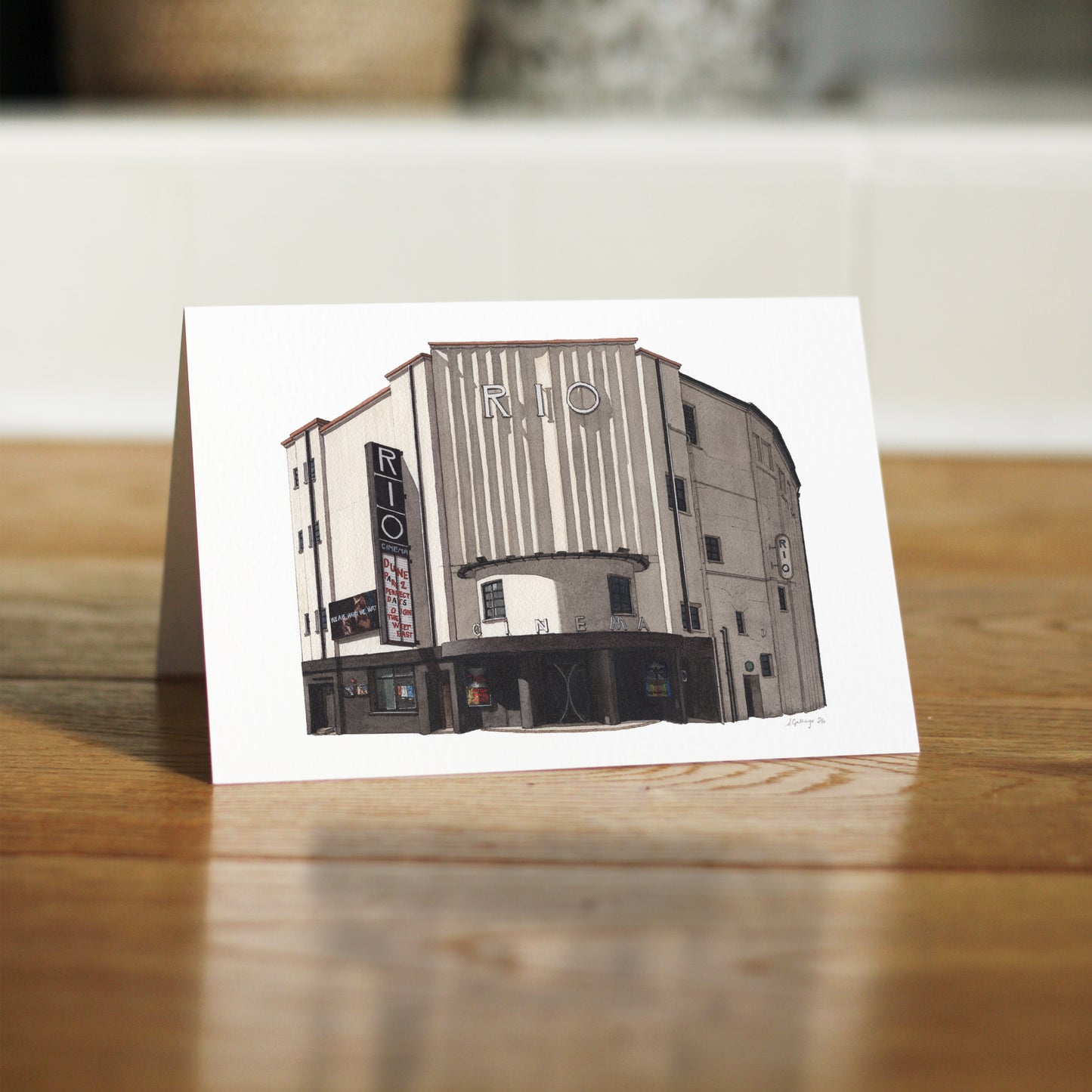 Dalston - Rio Cinema - Greeting card with envelope