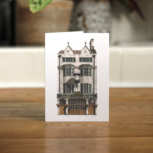 Central - Cittie of Yorke WC1V - Greeting card with envelope