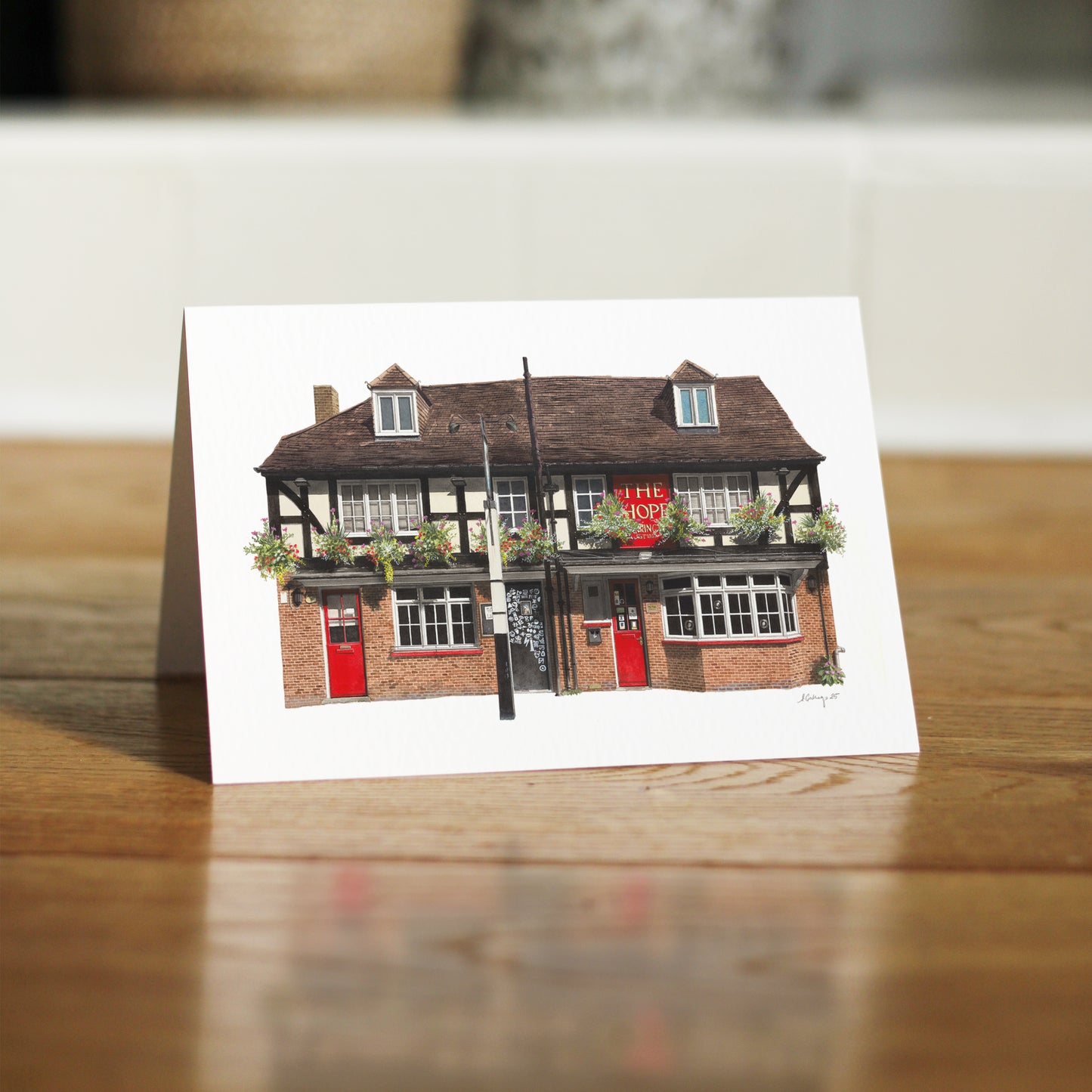 Carshalton - The Hope - Greeting card with envelope