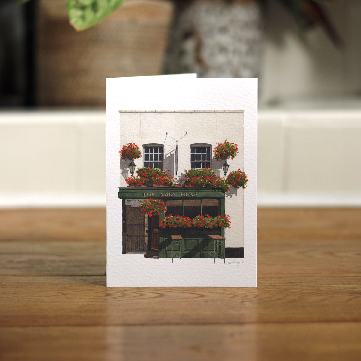 Belgravia - Nag's Head Pub - Greeting card with envelope - Knightsbridge