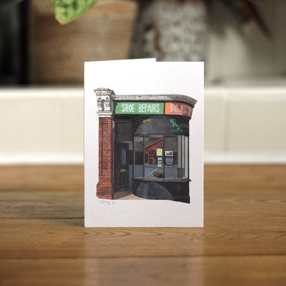Streatham - Rycroft's - Shoe repair shop - Greeting card with envelope