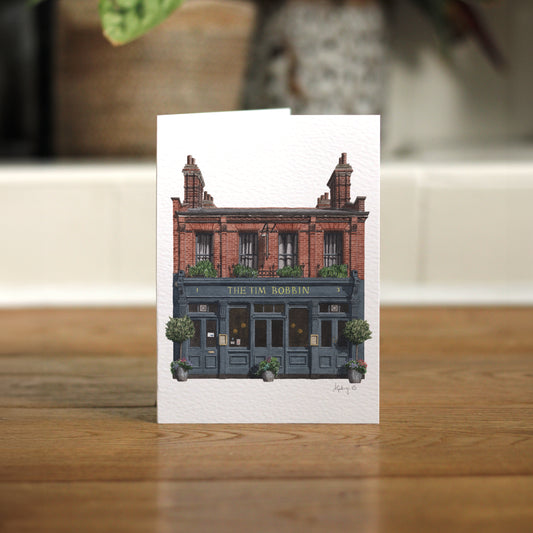 Clapham - The Tim Bobbin SW4 - Greeting card with envelope