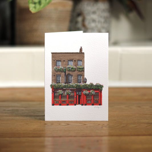 Deptford - The Dog and Bell - Greeting card with envelope