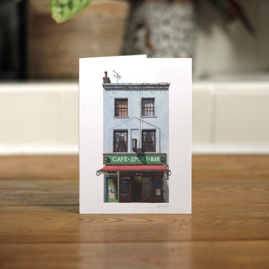 Farringdon - Cafe Kick - Greeting card with envelope