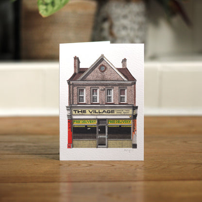 Thornton Heath - The Village - Greeting card with envelope