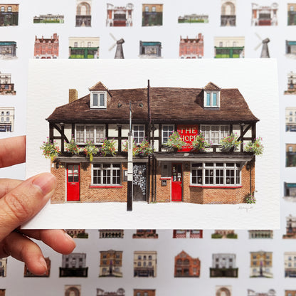 Carshalton - The Hope - Greeting card with envelope