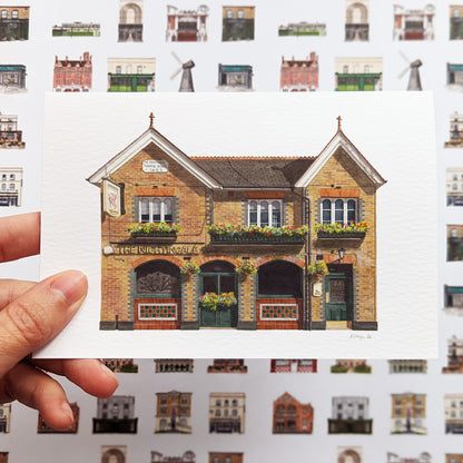 Balham - The Nightingale - Greeting card with envelope