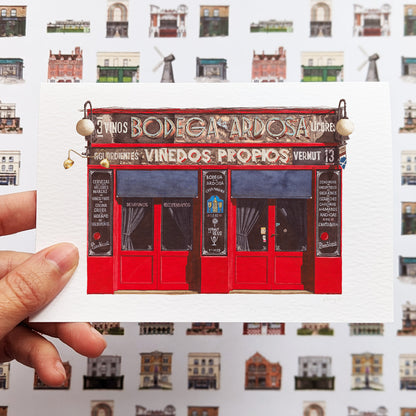 Bodega de la Ardosa Madrid - Greeting card with envelope